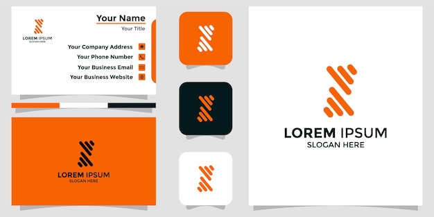 Buchstabe s-logo und branding-karte