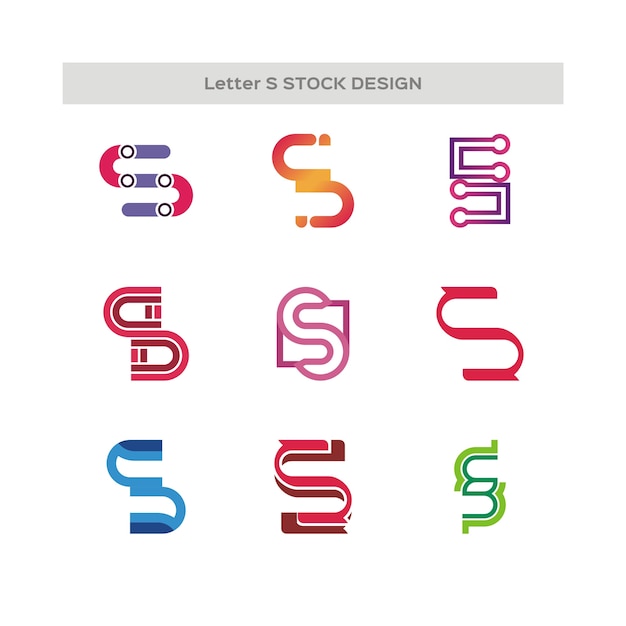 Buchstabe s stock design logo