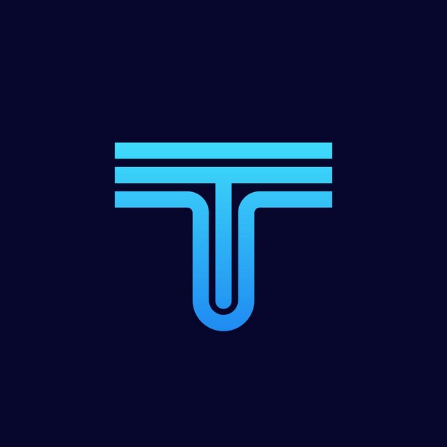 Buchstabe t-logo-symbol-design-vorlage, elemente, vektorillustration