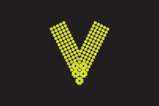 Vektor buchstabe v-logo