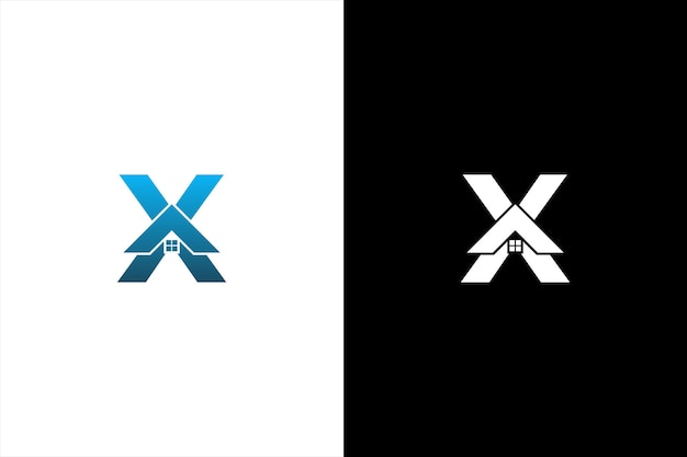 Buchstabe X Immobilien-Logo-Designelement Buchstabe X Stock Vector Illustration Vorlage