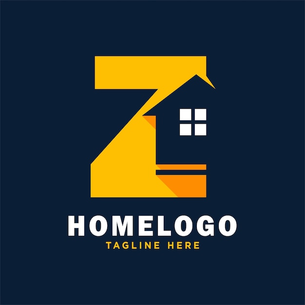 Vektor buchstabe z house logo design template inspiration, vektorillustration.