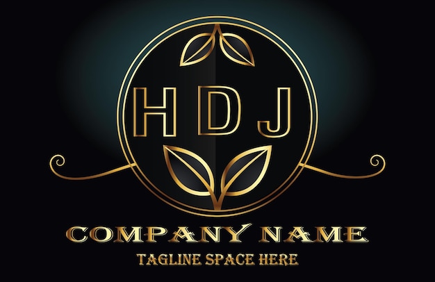 Buchstaben-logo von hdj