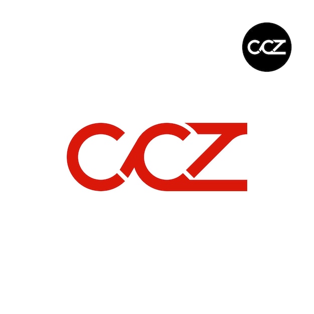 Vektor buchstaben-monogramm-logo-design der ccz