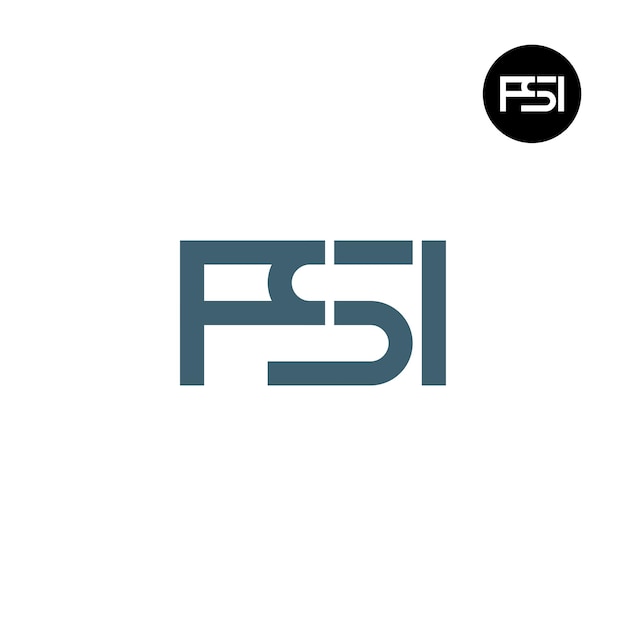 Buchstaben-Monogramm-Logo-Design der FSI