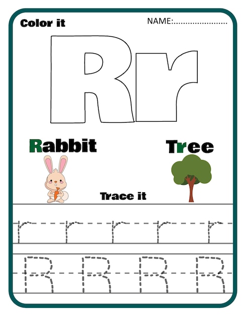 Buchstaben nachzeichnen Entwicklung der Fähigkeiten von Kindern zum Schreiben und Nachzeichnen des englischen ABC-Vokabulars