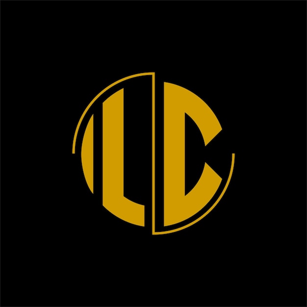 Vektor buchstabenkreis-logo-design 'lc'