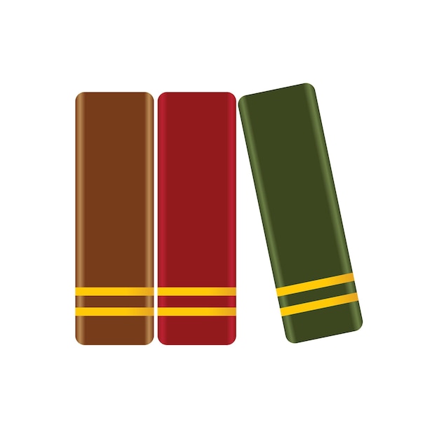 Bücher symbol farbe vektor illustration