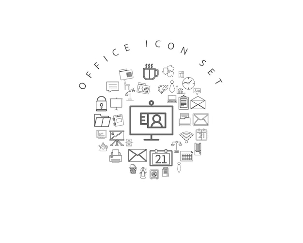 Büro-icon-set