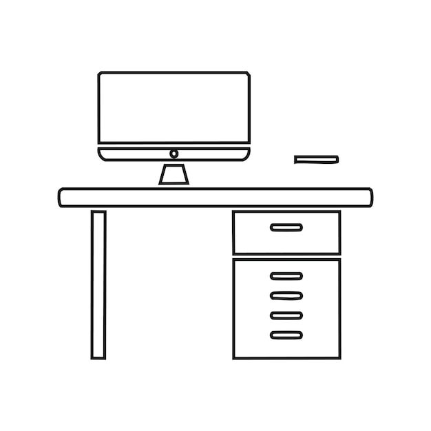 Büro-Schreibtisch Arbeitsplatz Schreibtisch Computertisch