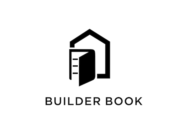 Builder-buch-logo-design-vektor-illustration