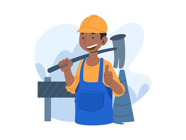 Builder-Wartungs-Illustration