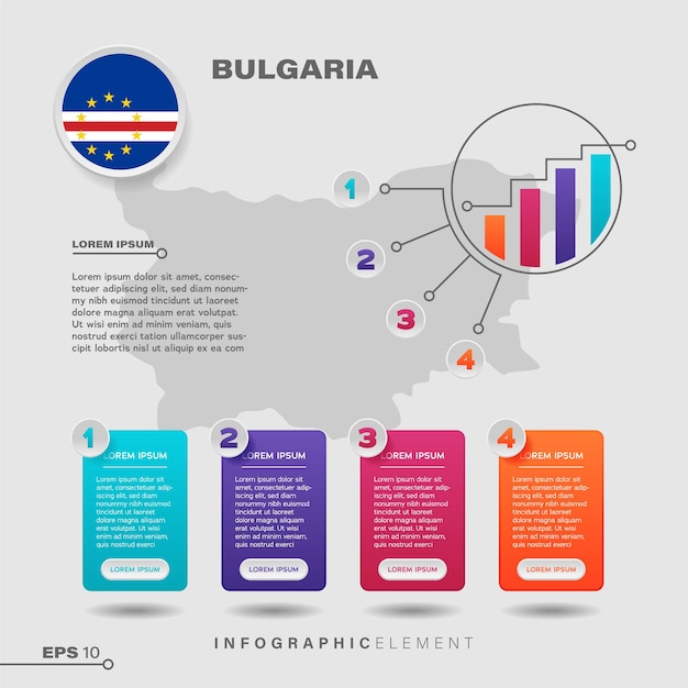 Bulgarien-Diagramm-Infografik-Element