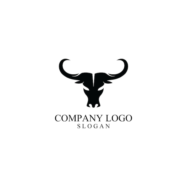 Bull horn logo vorlage