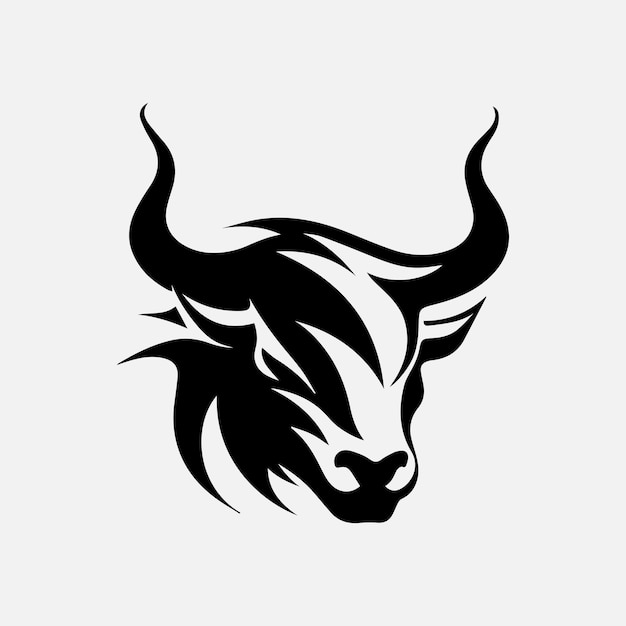 Bull-Set-Vorlage Vektor-Logo