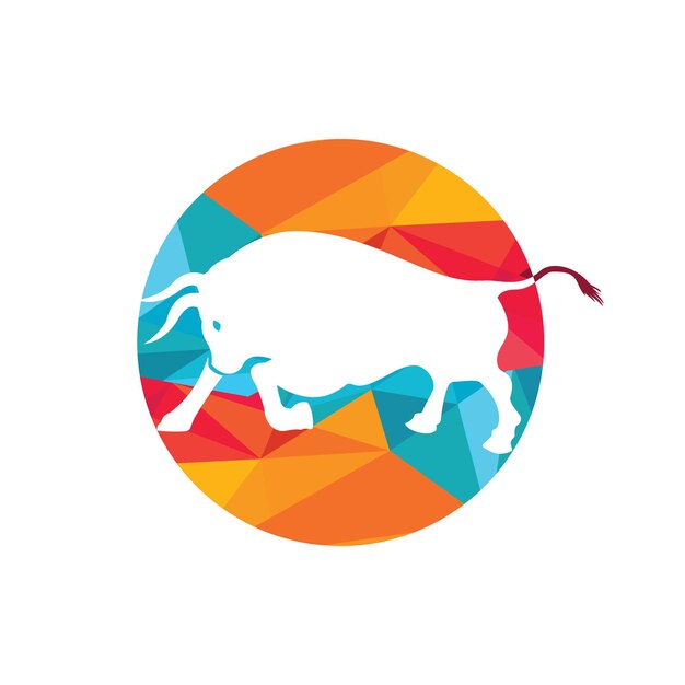 Vektor bull-vektor-logo-design-vorlage