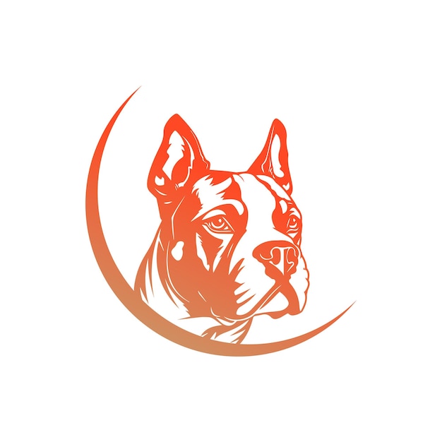 Vektor bulldog-logo im vektor business-bulldog-sicherheitslogo und emblem-bulldog-logo-stockillustration