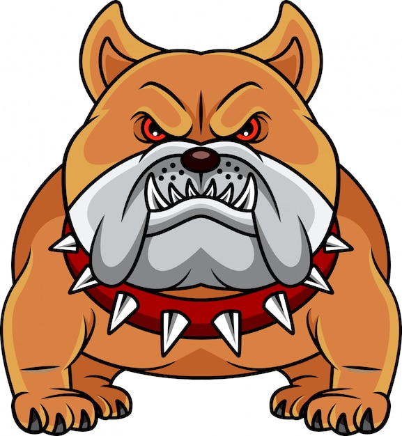 Bulldogge-Karikatur