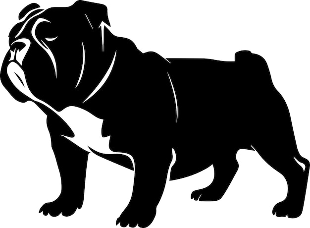 Bulle-Hund-Vektor-Silhouette Abbildung 13