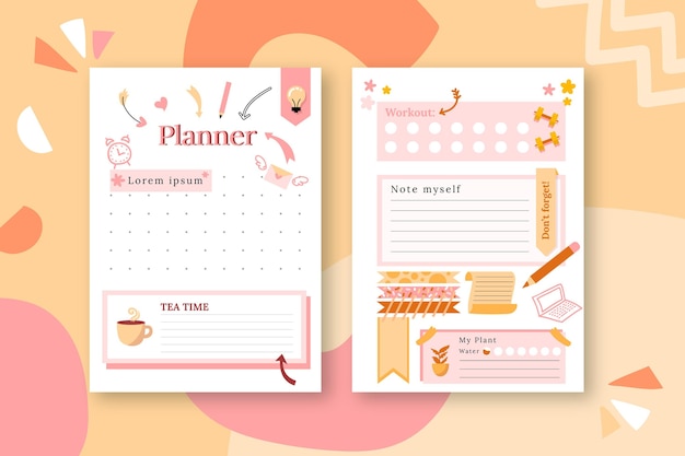 Bullet journal planer pack