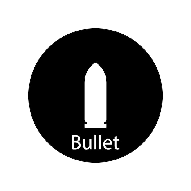 Bullet-symbol, vektorvorlage, illustration, logo-design