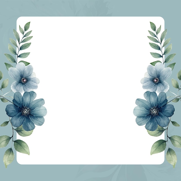 bunte bunte Blumen Vektor Aquarell bunte Hochzeits-Einladung Karte Vorlage mit goldenen Blumen Dekoration gesetzt