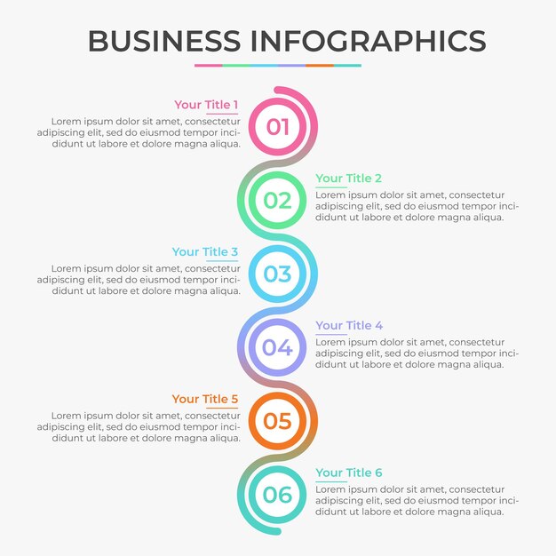 Vektor bunte business-infografik-vorlage