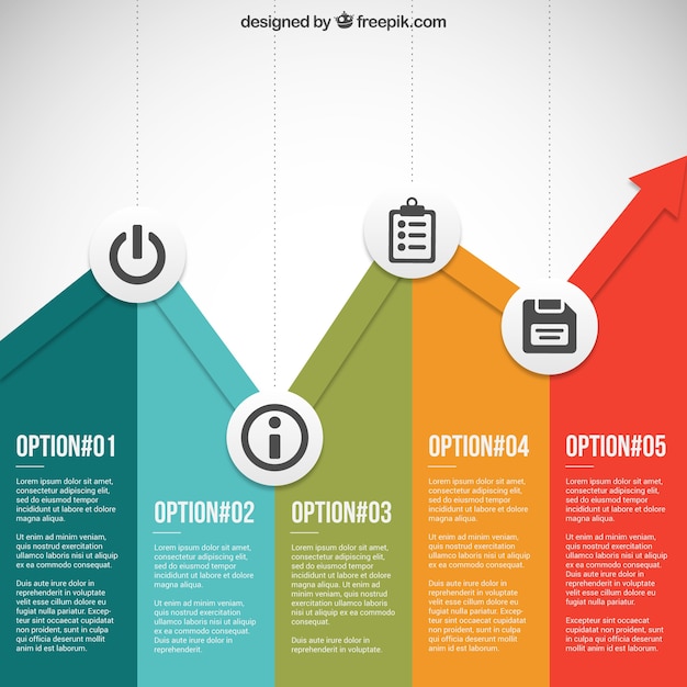Vektor bunte business-infografik