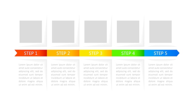 Bunte designvorlage für infografik-diagramme