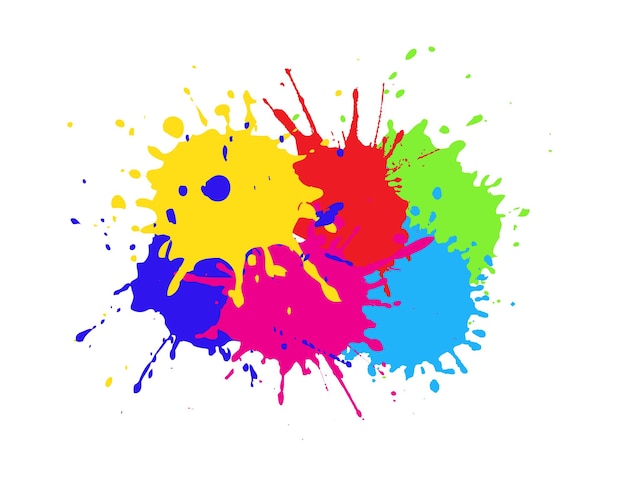 Bunte Farbspritzer