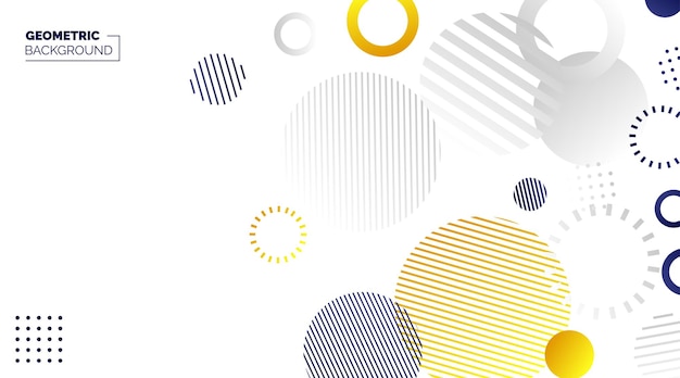 Bunte geometrische Banner-Hintergrund Minimale Abdeckung Template-Design für Web Moderner abstrakter Hintergrund mit geometrischen Formen und Linien Eps10 Vektor