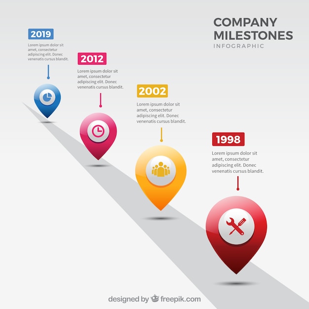 Bunte infografik-vorlage