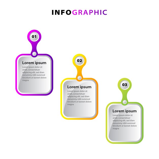 Bunte infografik