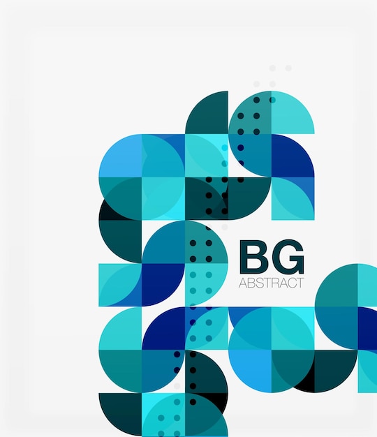 Bunte Kreise moderne abstrakte Komposition mit Text Geometrischer Hintergrund Vektorvorlage Hintergrund für Workflow-Layout-Diagramm-Nummernoptionen oder Webdesign