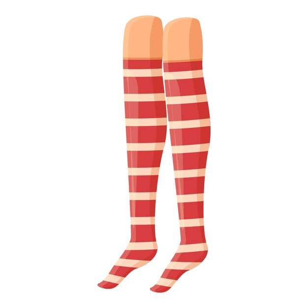 Bunte socken-symbol-cartoon-vektor niedliche winter-fußkappe