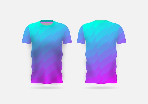 Vektor bunte t-shirt-designtrikot