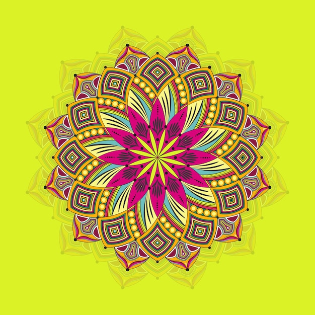 Vektor bunte und florale muster vektor-mandala-design