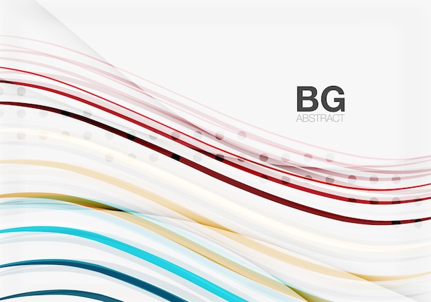 Bunte Vektorstreifen auf grauem abstraktem Hintergrund für moderne Technologie oder Business-Web