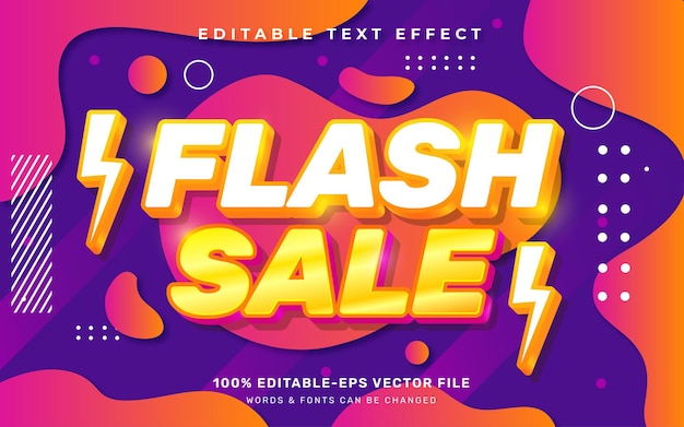 Bunter flash-sale-texteffekt