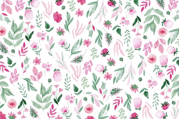 Bunter gezeichneter Blumenhintergrund
