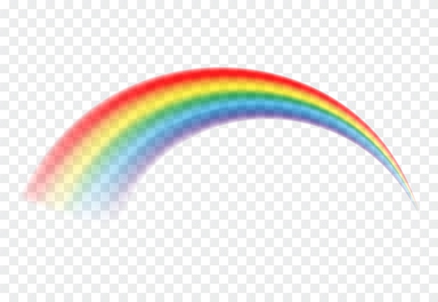 Bunter Regenbogen lokalisiert.