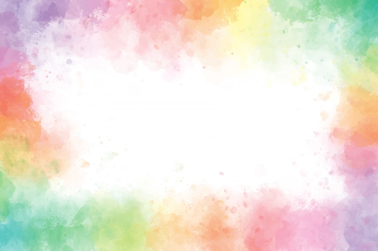 Vektor bunter regenbogenaquarell-spritzenhintergrundrahmen