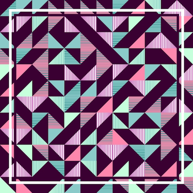 Buntes abstraktes Muster des nahtlosen modischen Dreiecks