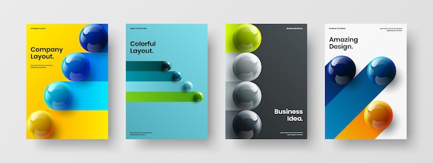 Buntes Corporate Identity A4-Design-Vektor-Vorlagenpaket