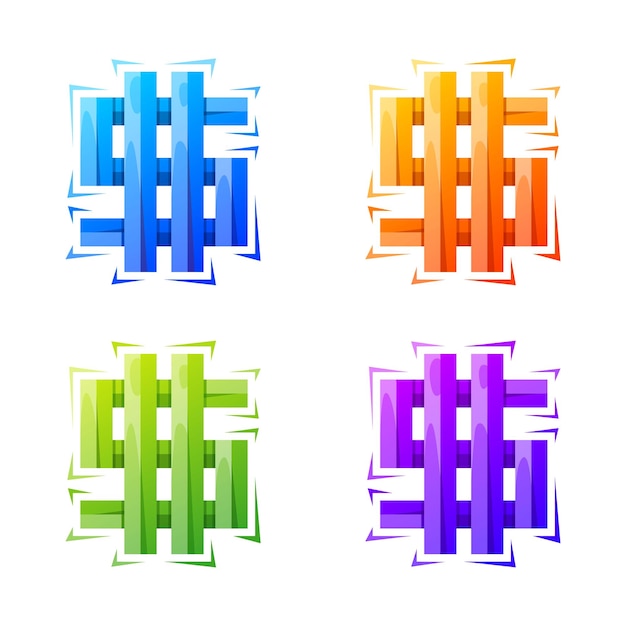 Buntes geometrisches geld-logo-design