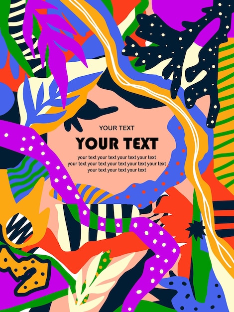Buntes Hintergrundmuster mit Textplatz