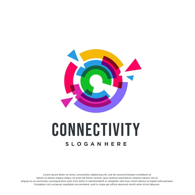 Buntes Logo-Design-Konzept, Vektor-Menschen-Logo-Vorlage