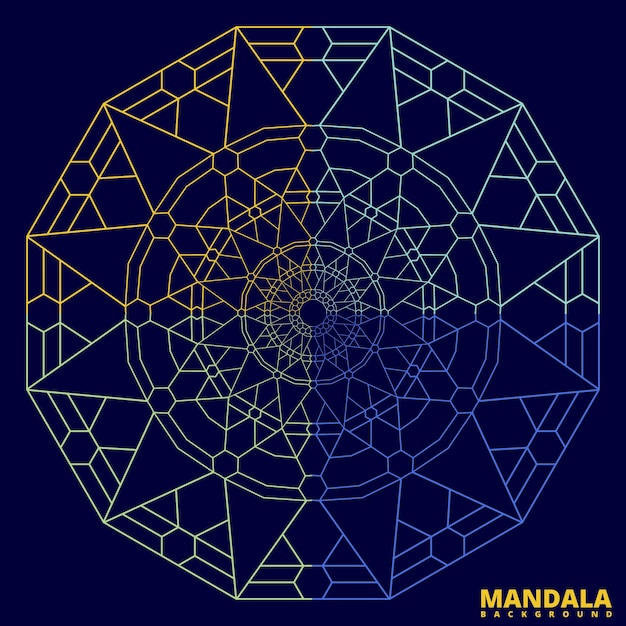 Buntes mandala für t-shirt