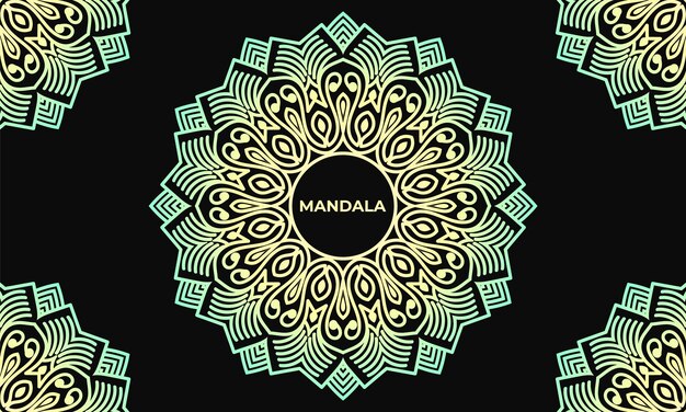 Buntes mandala-hintergrunddesign. ornamentales mandala-design. mandala-muster-design.