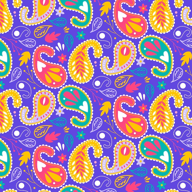 Buntes paisley-muster